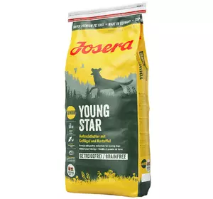 Сухий корм Josera Young Star (Йозера ЯнгСтар) беззерновой корм для цуценят і молодих собак 15 кг Сухий корм Josera Young Star (Йозера ЯнгСтар) беззерновой корм для цуценят і молодих собак 15 кг