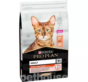 Сухий корм для дорослих котів Purina Pro Plan Adult Vital Functions з лососем 400 г Сухий корм для дорослих котів Purina Pro Plan Adult Vital Functions з лососем 400 г