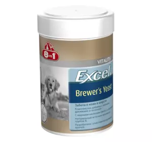 Пивні дріжджі 8 in 1 Excel Brewers Yeast для кішок і собак 140 таблеток (для шкіри і шерсті)