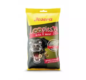 Ласощі для собак Josera Loopies Rind (Йозера Лупіс Рінд) з яловичиною, 150 г Ласощі для собак Josera Loopies Rind (Йозера Лупіс Рінд) з яловичиною, 150 г