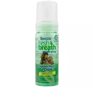 Пінка Tropiclean Instant mint foam (Чисте дихання м'ята) для кішок і собак, 128 мл