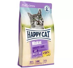 Сухий корм Happy Cat Minkas Urinary Care для профілактики сечо-кам'яних хвороб у котів з птицею, 10 кг Сухий корм Happy Cat Minkas Urinary Care для профілактики сечо-кам'яних хвороб у котів з птицею, 10 кг
