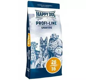 Happy Dog PROFI-LINE SPORTIVE 26/16 сухий корм для собак всіх порід з підвищеною потребою в енергії, 20 кг