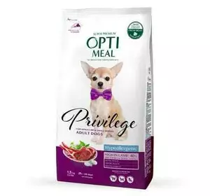 Гіпоалергенний сухий корм Оптіміл Optimeal для дорослих собак мініатюрних та малих порід з ягнятиною, 1.5 кг Гіпоалергенний сухий корм Оптіміл Optimeal для дорослих собак мініатюрних та малих порід з ягнятиною, 1.5 кг