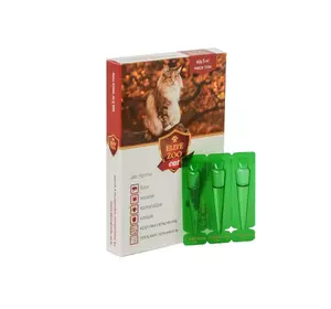 Краплі комплексні противопаразитарні Elite Zoo cat вага 5 - 10 кг (3 ампули х 1 мл) Продукт Краплі комплексні противопаразитарні Elite Zoo cat вага 5 - 10 кг (3 ампули х 1 мл) Продукт