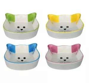 Trixie TX-24494/24497 миска у формі котячої мордочки 0,25 л Trixie TX-24494/24497 миска у формі котячої мордочки 0,25 л