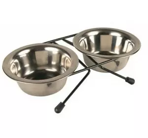Trixie TX-24833 Підставка c мисками 1,8 л/20 см для собак середніх та великих порід Trixie TX-24833 Підставка c мисками 1,8 л/20 см для собак середніх та великих порід