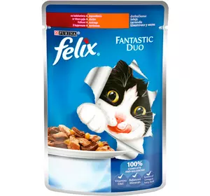 Felix Fantastic Консерви для кішок з індичкою та печінкою в желе 85 г Purina
