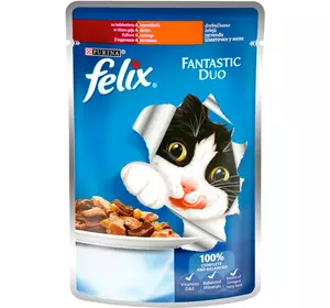 Felix Fantastic Консерви для кішок з індичкою та печінкою в желе 85 г Purina Felix Fantastic Консерви для кішок з індичкою та печінкою в желе 85 г Purina