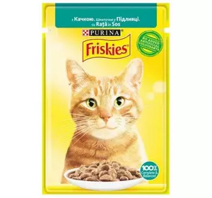 Корм для котів Friskies (Фрискис) в підливі з качкою 85 г Корм для котів Friskies (Фрискис) в підливі з качкою 85 г