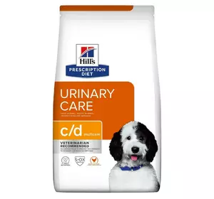 Сухий корм для собак Хіллс Hills PD Canine d/d 1.5 кг з куркою лікувальний корм при хворобах нижніх сечовивідних шляхів