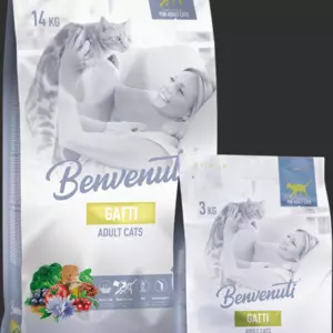 Сухий корм Benvenuti (Бенвенуті) для собак і котів Сухий корм Benvenuti (Бенвенуті) для собак і котів