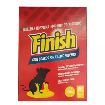 Клейова пастка Фініш від щурів і мишей велика розмір 32,5х21 см з ароматом арахісу