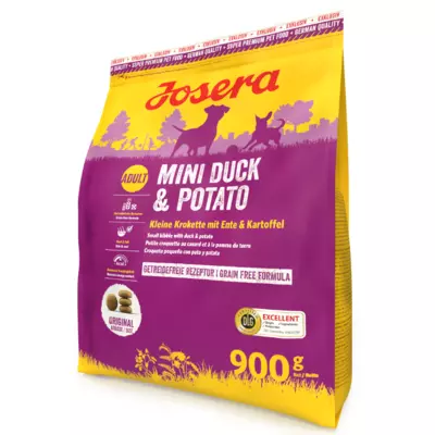 Сухий корм Josera Mini Duck & Potato (Міні Дак енд Потейто) для дорослих собак дрібних порід, 900 г