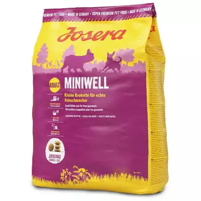 Сухий корм Josera Miniwell (Йозера Мінівель) для дорослих мініатюрних порід, 3 кг