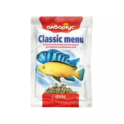 Корм для риб Classic Menu (Класік Меню) палички 40 г, Акваріус