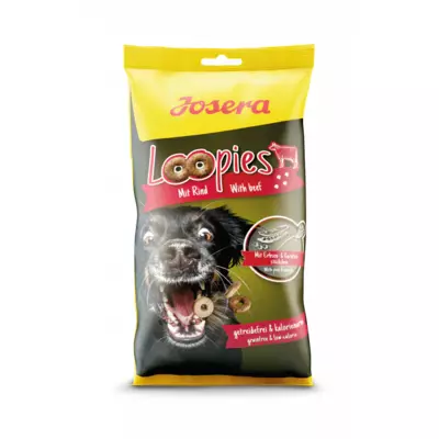 Ласощі для собак Josera Loopies Rind (Йозера Лупіс Рінд) з яловичиною, 150 г