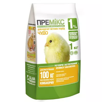 Премікс Чудо 1% для курчат, 1 кг O.L.KAR.